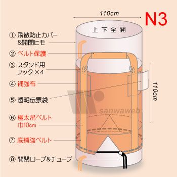 丸型フレコン-N3の写真へジャンプ 丸型フレコン-N3の画像