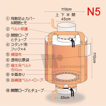 丸型フレコン-N5の写真へジャンプ 丸型フレコン-N5の画像